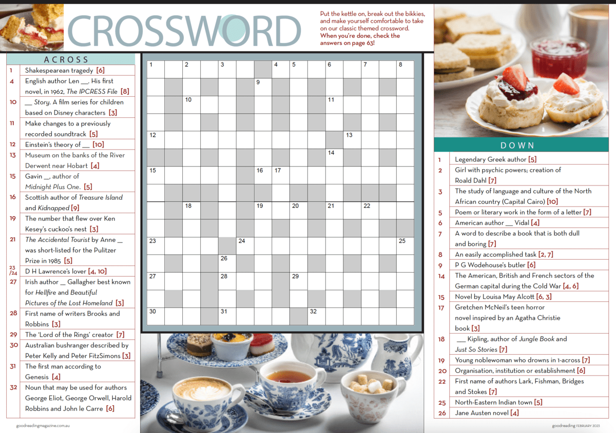 Game to try our literary crossword?