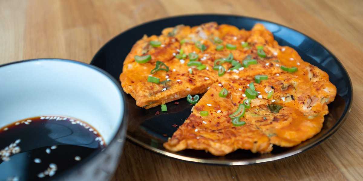 Kimchi Pancakes from ‘Of Cabbages & Kimchi’