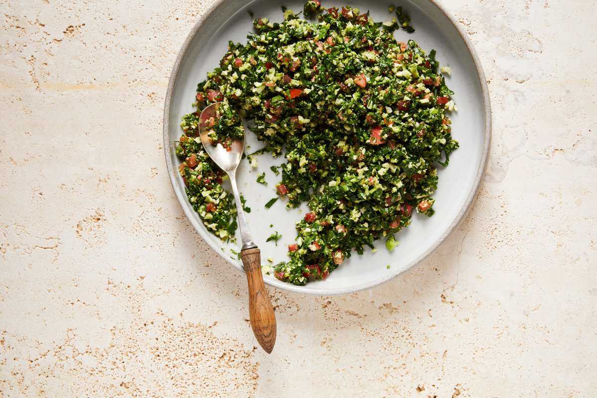 Broccoli Tabbouleh with Rumi