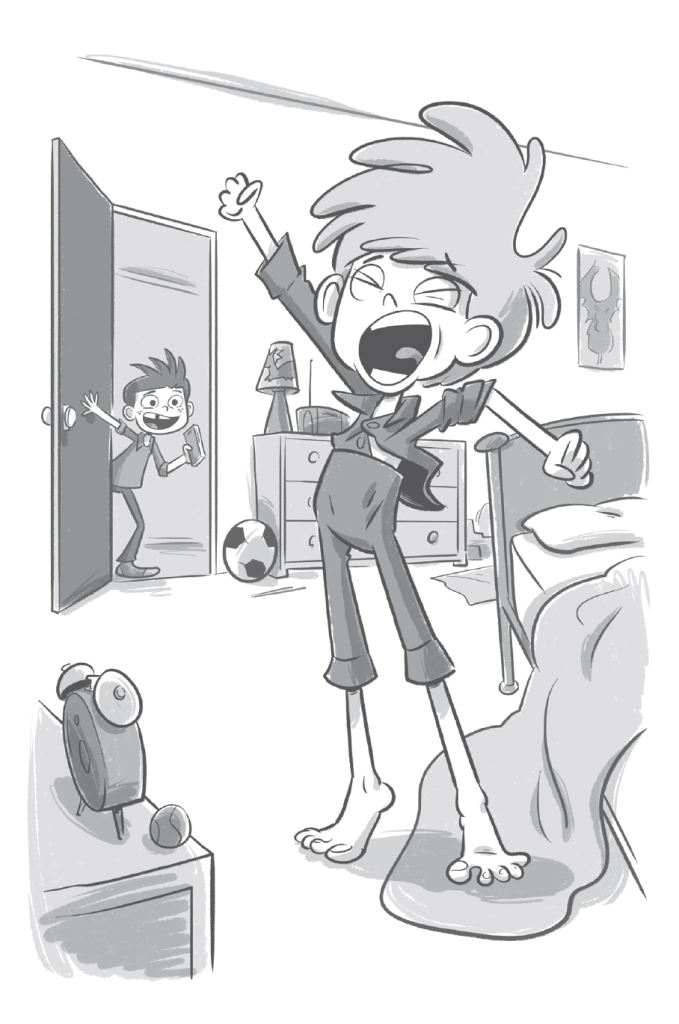 Image from chapter one of Showerland