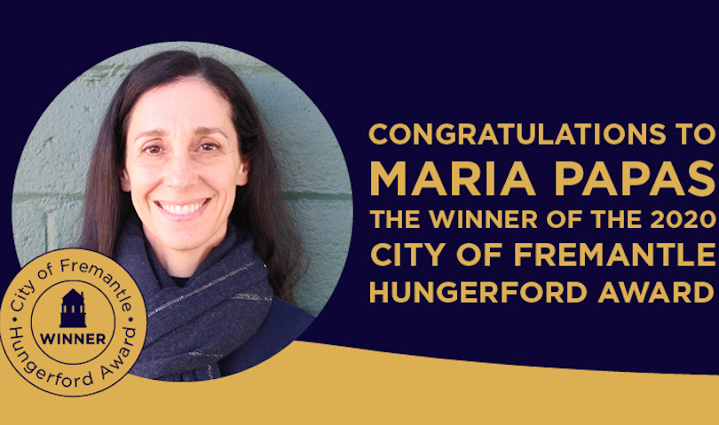 Maria Papas has won the 2020 Hungerford Award
