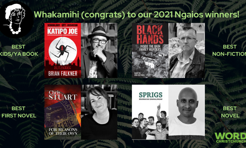 2021 Ngaio Marsh Awards winners have been announced